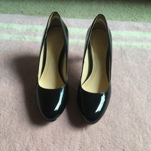 Cole Haan Nike Air Black Patent Leather High Heels